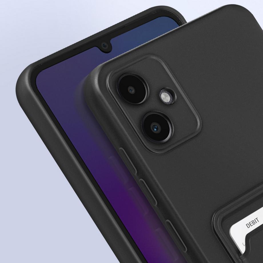 Avizar  Cover Samsung A05 portacarte nera 