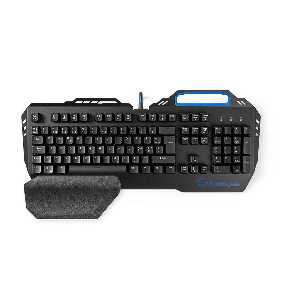 Nedis  Verkabelte Gaming-Tastatur | USB | Mechanische Tasten | RGB | Nordic | ND-Layout | USB-Stromversorgung | Länge des Stromkabels: 1,70 m | Gaming 