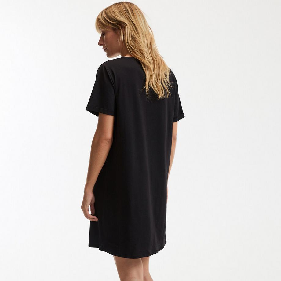 La Redoute Collections Nachthemd Kurzarm Spitze V Ausschnitt  