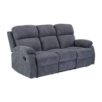 Relaxsofa 3-Sitzer - Stoff - Anthrazit - TOLZANO