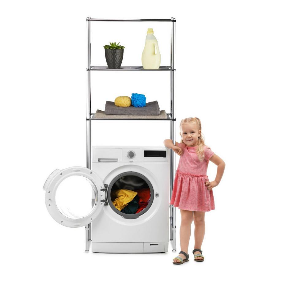 Northix Wäscheständer mit Regalen  