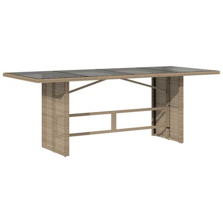 VidaXL Table de jardin rotin synthétique  