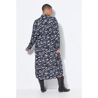 Studio Untold Abito chemisier midi oversize stampa all-over  