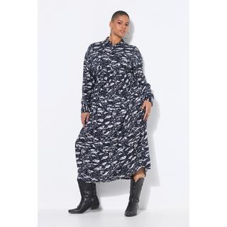 Studio Untold Abito chemisier midi oversize stampa all-over  