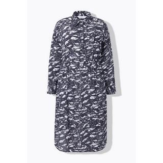 Studio Untold Abito chemisier midi oversize stampa all-over  