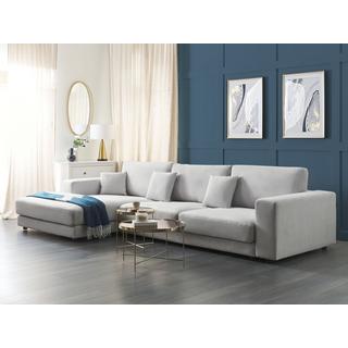 Beliani Ecksofa aus Polyester Modern LOFOTEN  