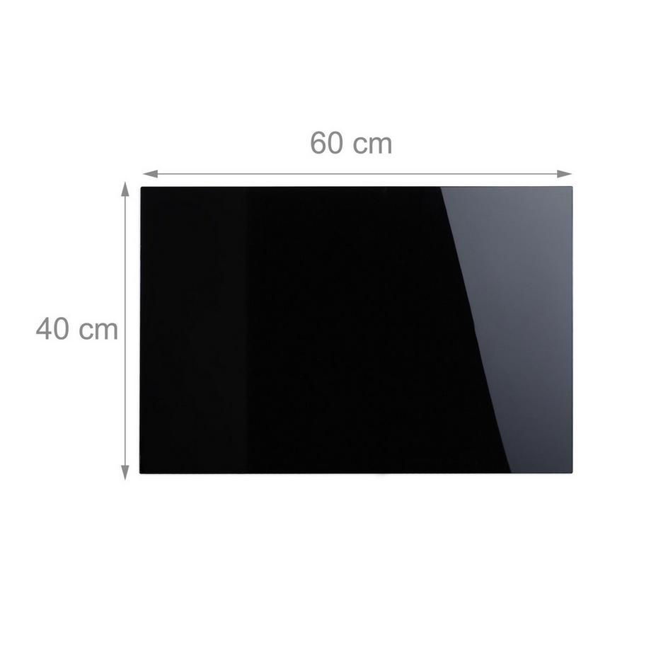 B2X  Tableau magnétique en verre noir 