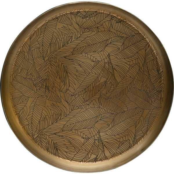 mutoni Tablett Schale Notch Metall Antique Brass 31x31  
