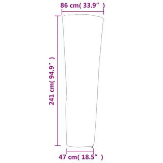 VidaXL Heizstrahler abdeckung polyester  