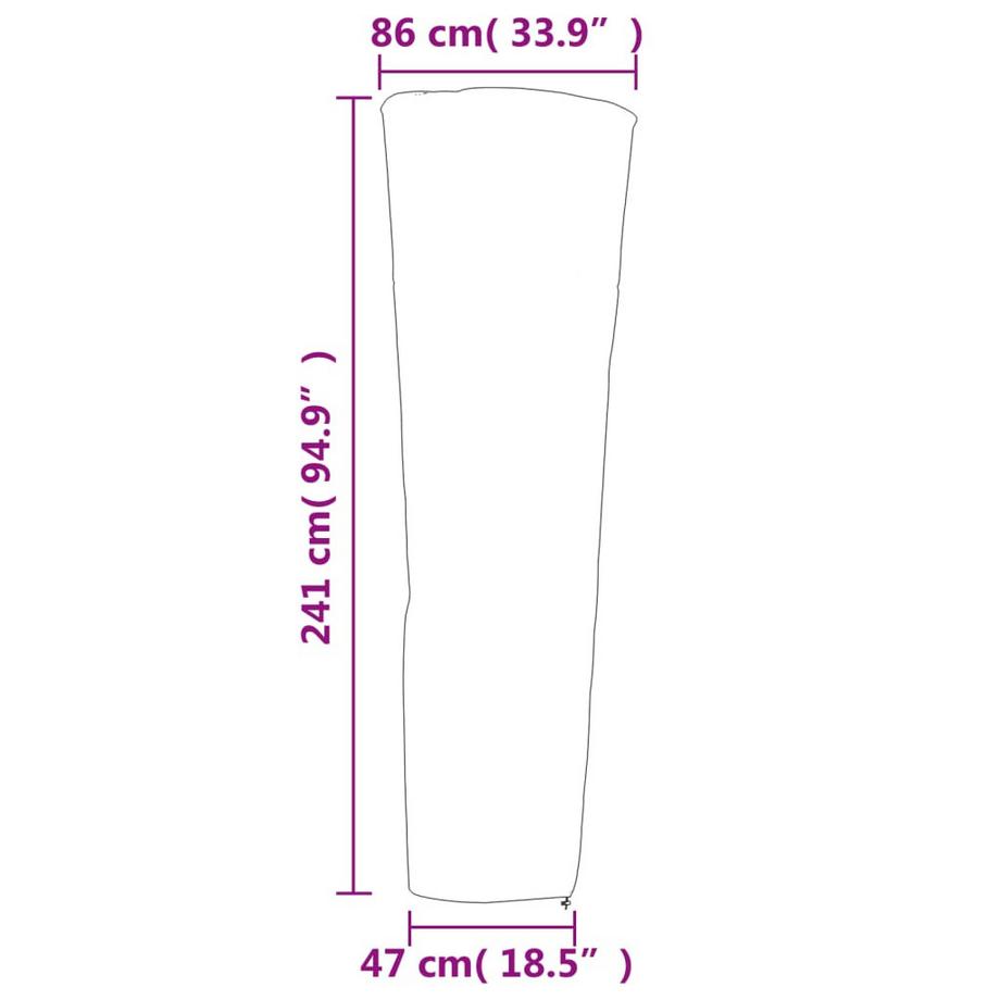 VidaXL Heizstrahler abdeckung polyester  