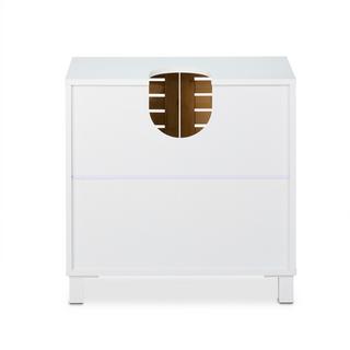 Northix Meuble vasque avec portes en bambou  