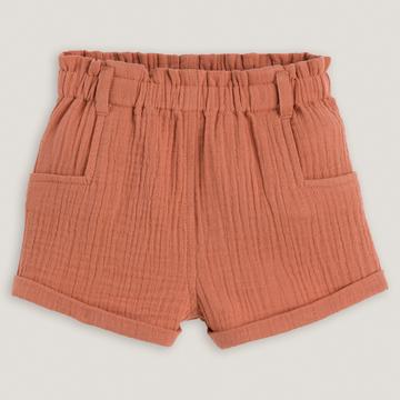 Shorts aus Baumwoll-Gaze