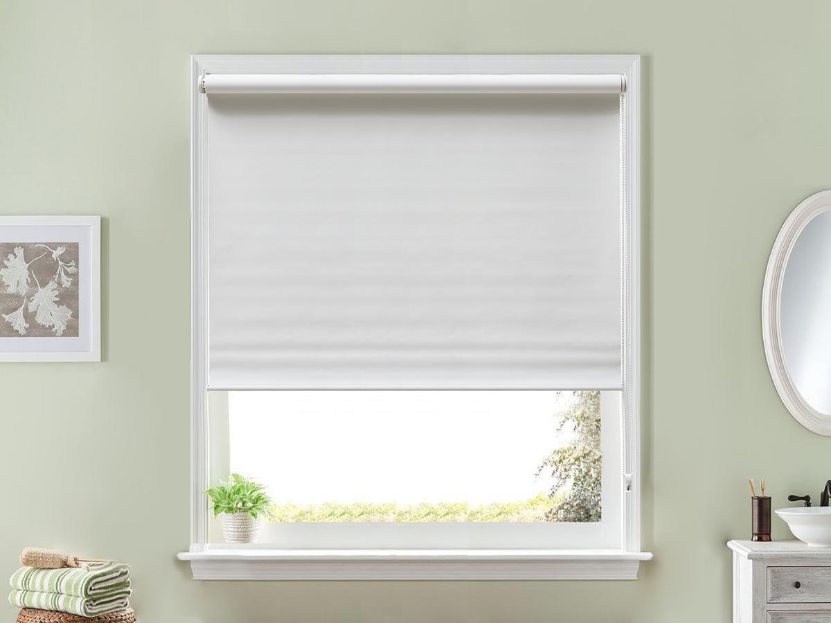 Vente-unique Verdunkelungsrollo aus Polyester - 180 x 180 cm - Weiß - MARRILA  