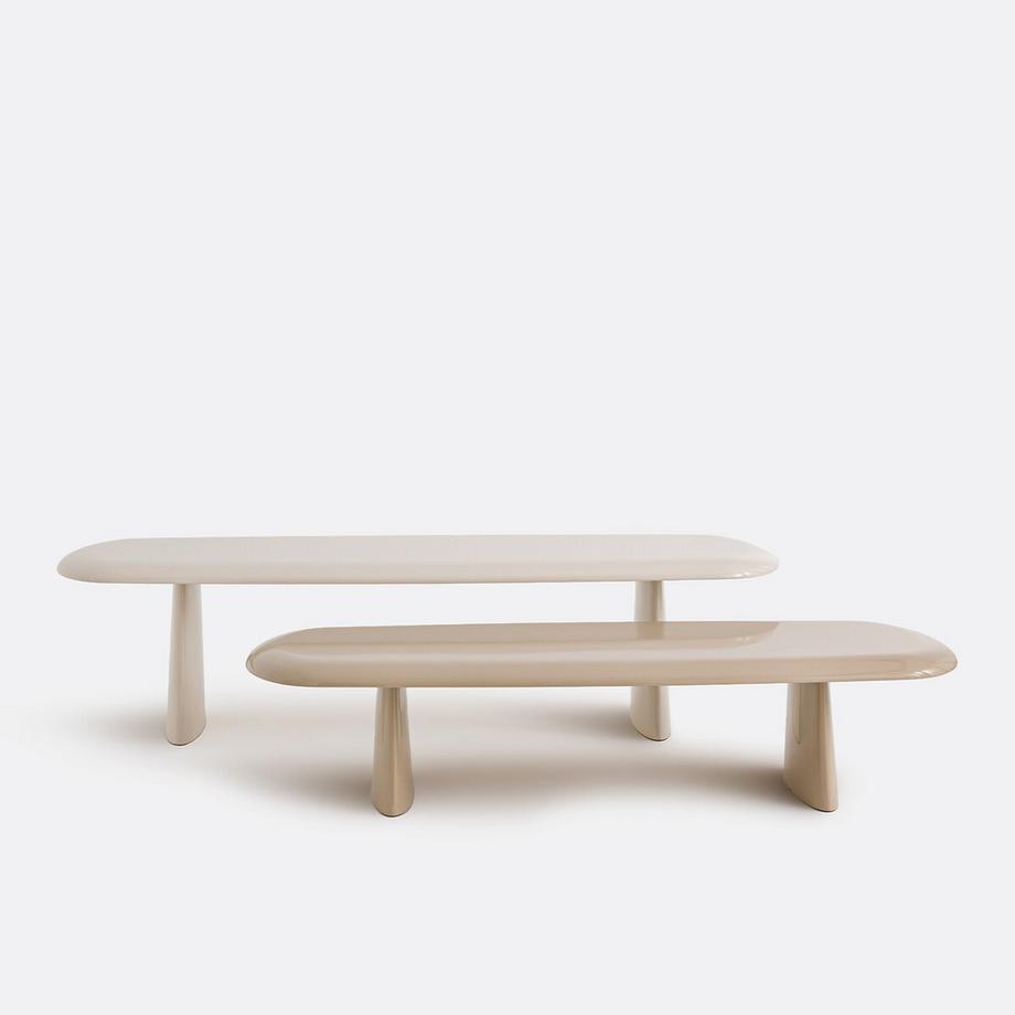 La Redoute Intérieurs Lot de 2 tables basses semi-gigognes  