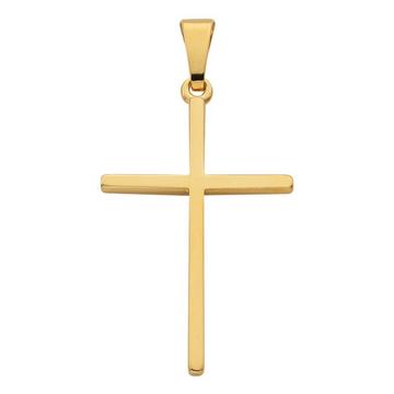 Pendentif croix en or jaune 750, 27x15mm