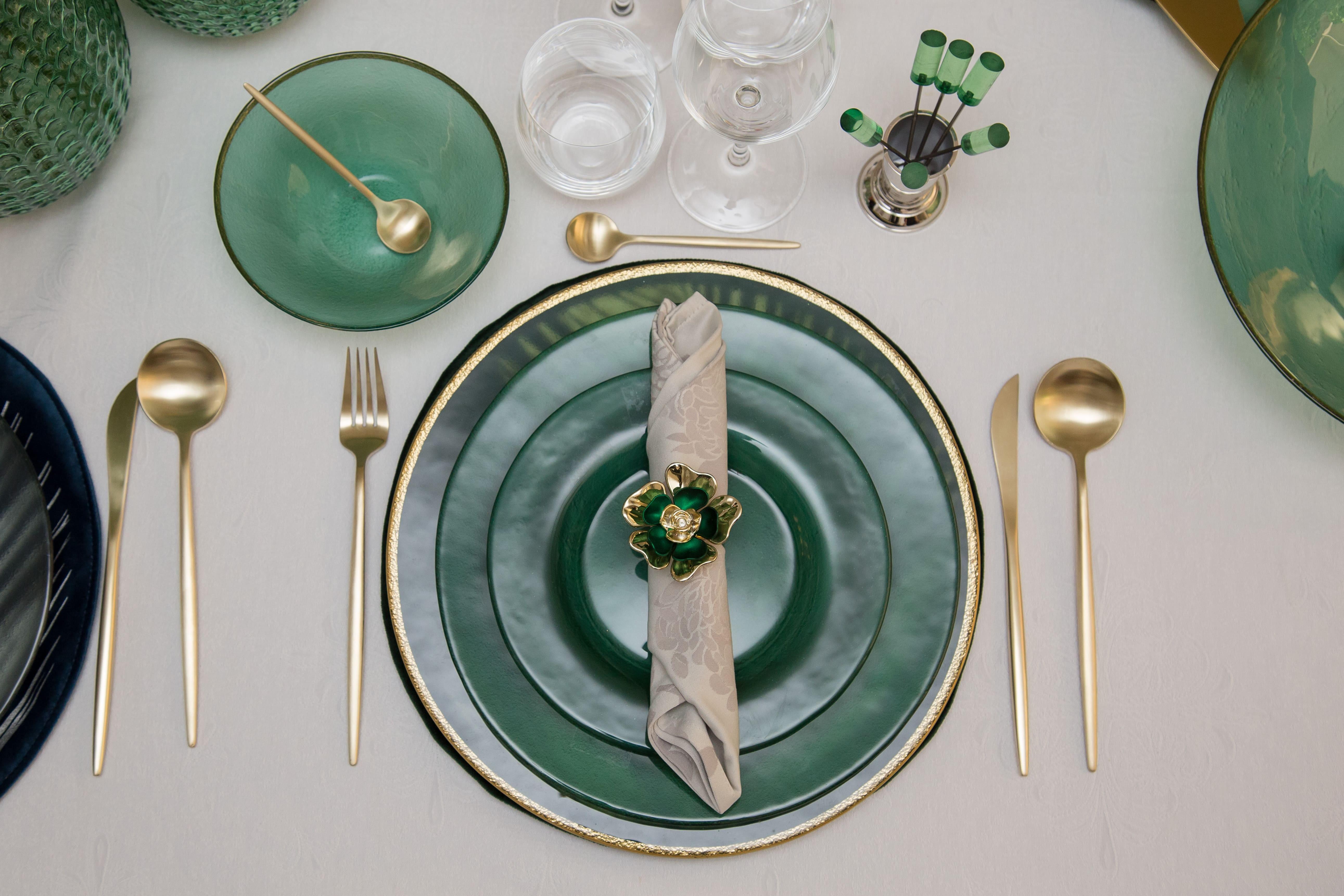 Aulica ASSIETTE PLATE LIGHT GREEN PAR BOITE DE - 6  