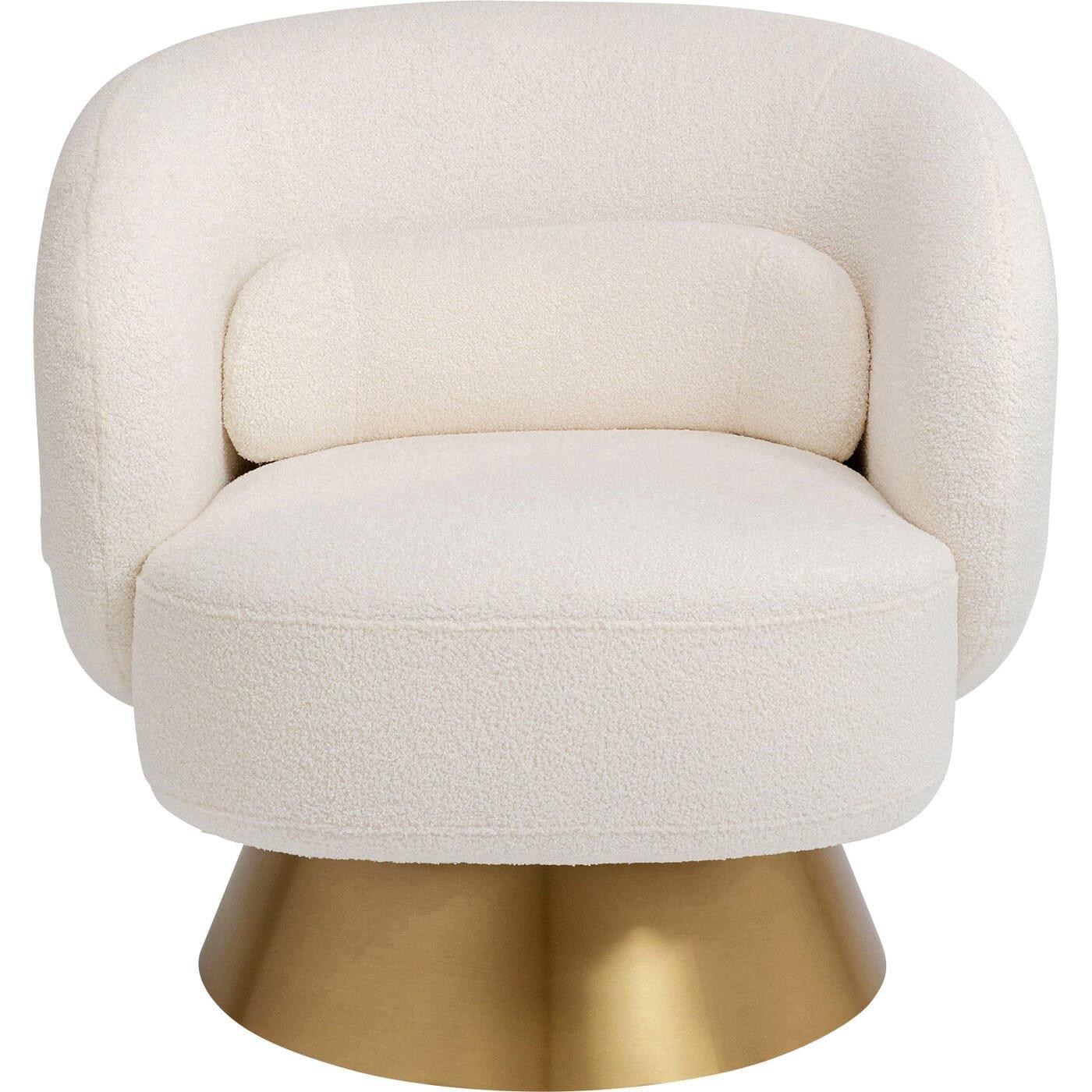 KARE Design Chaise pivotante Orion blanc  