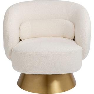 KARE Design Chaise pivotante Orion blanc  