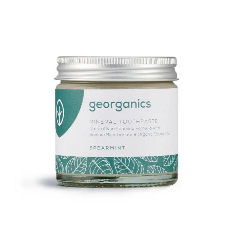 Georganics  Mineralische Zahnpasta im Glas ohne Fluorid Krauseminze 60ml 