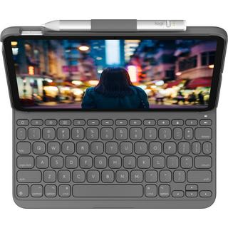 Logitech  Slim Folio Gris Bluetooth QWERTZ Allemand 