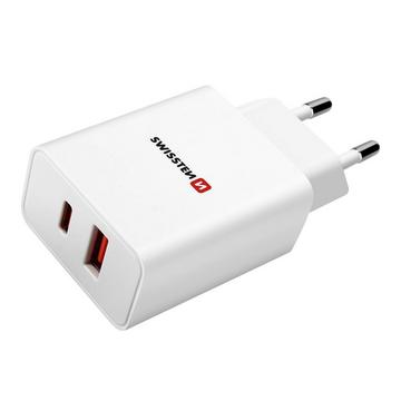 GaN-Netzteil 30W USB + USB-C, Swissten