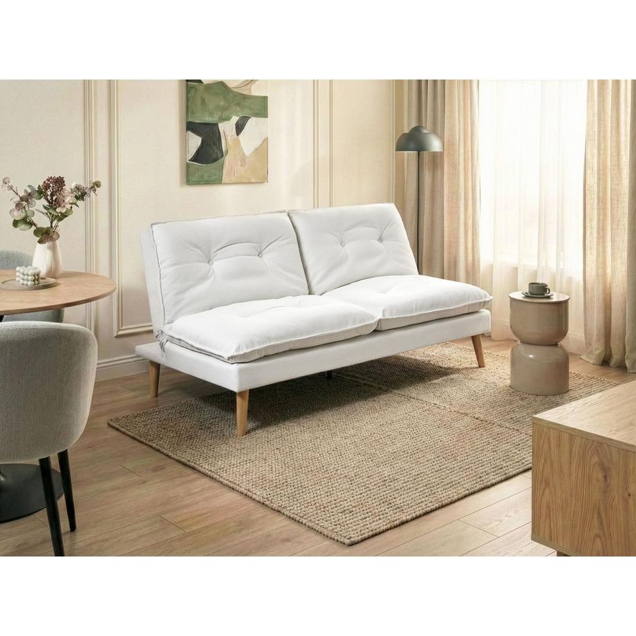 Beliani Canapé-lit en Tissu Rétro YILA  