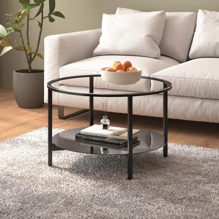 VidaXL Table à thé verre  