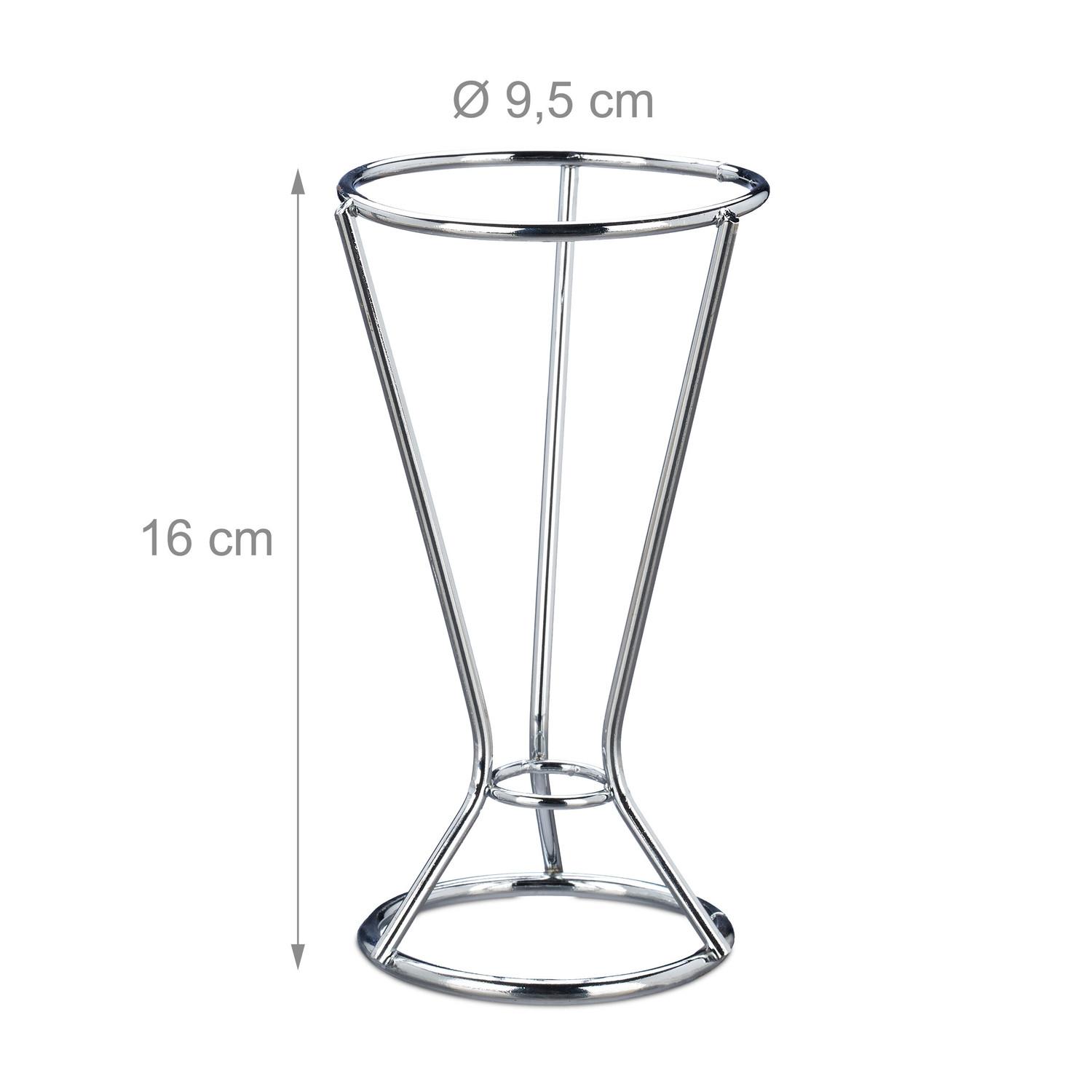B2X Porte-frites, 4 pièces, acier inoxydable  