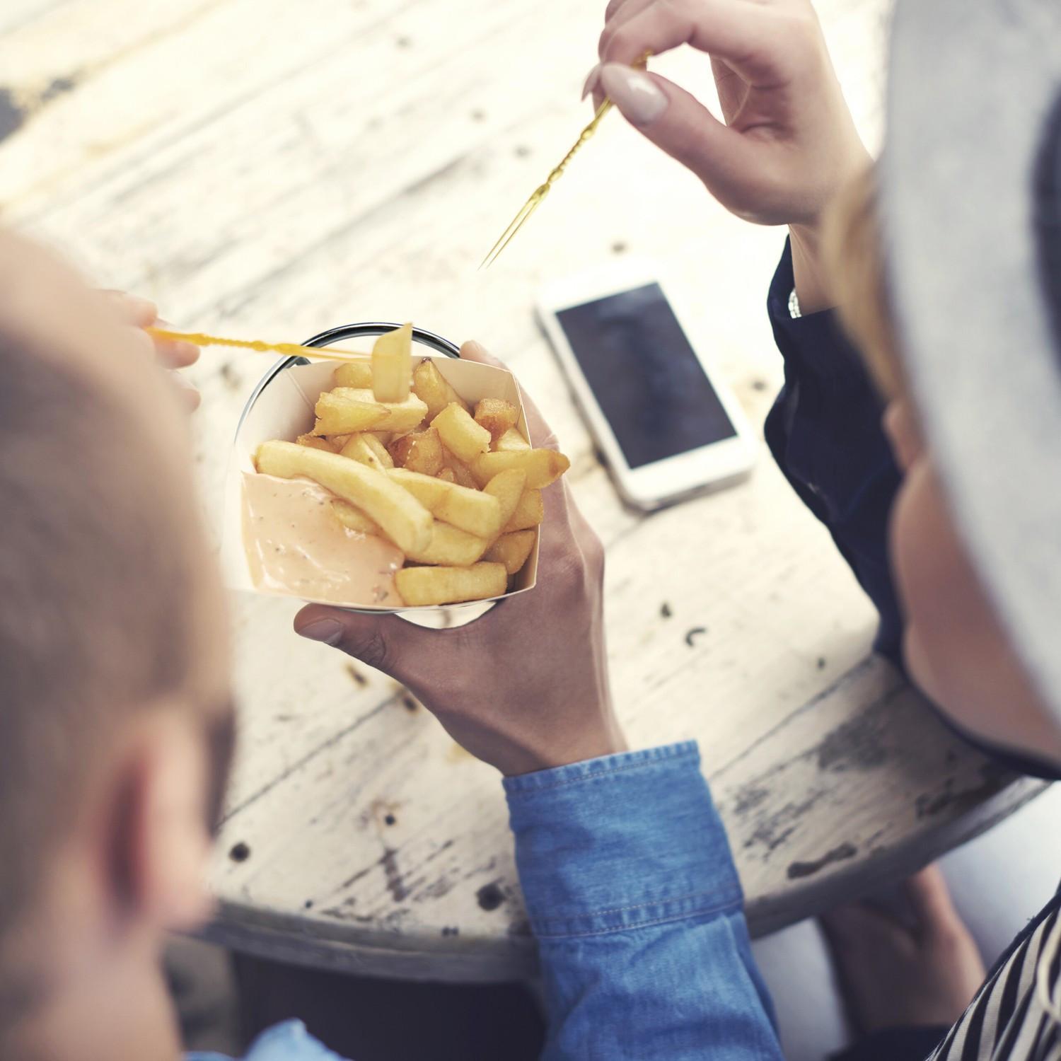 B2X Porte-frites, 4 pièces, acier inoxydable  