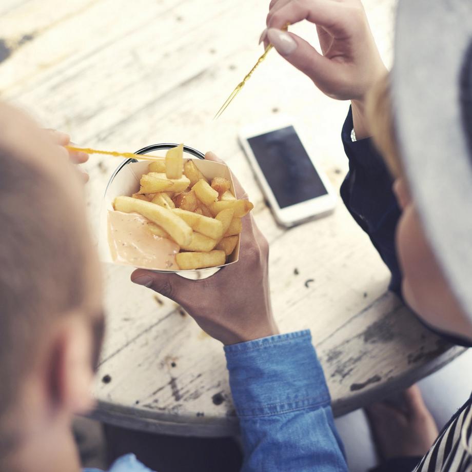 B2X Porte-frites, 4 pièces, acier inoxydable  
