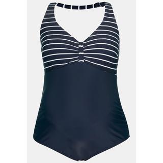 Ulla Popken  Maillot de bain Bellieva, rayé, vêtement de grossesse, bonnets souples 