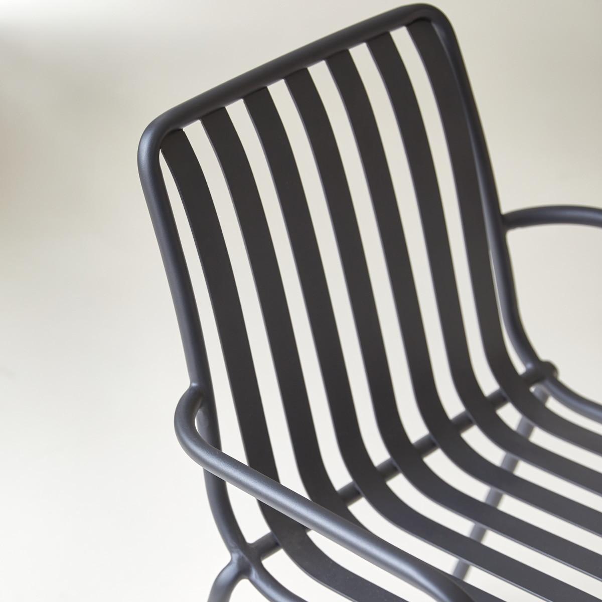 Tikamoon Poltroncina in metallo black Gaby  