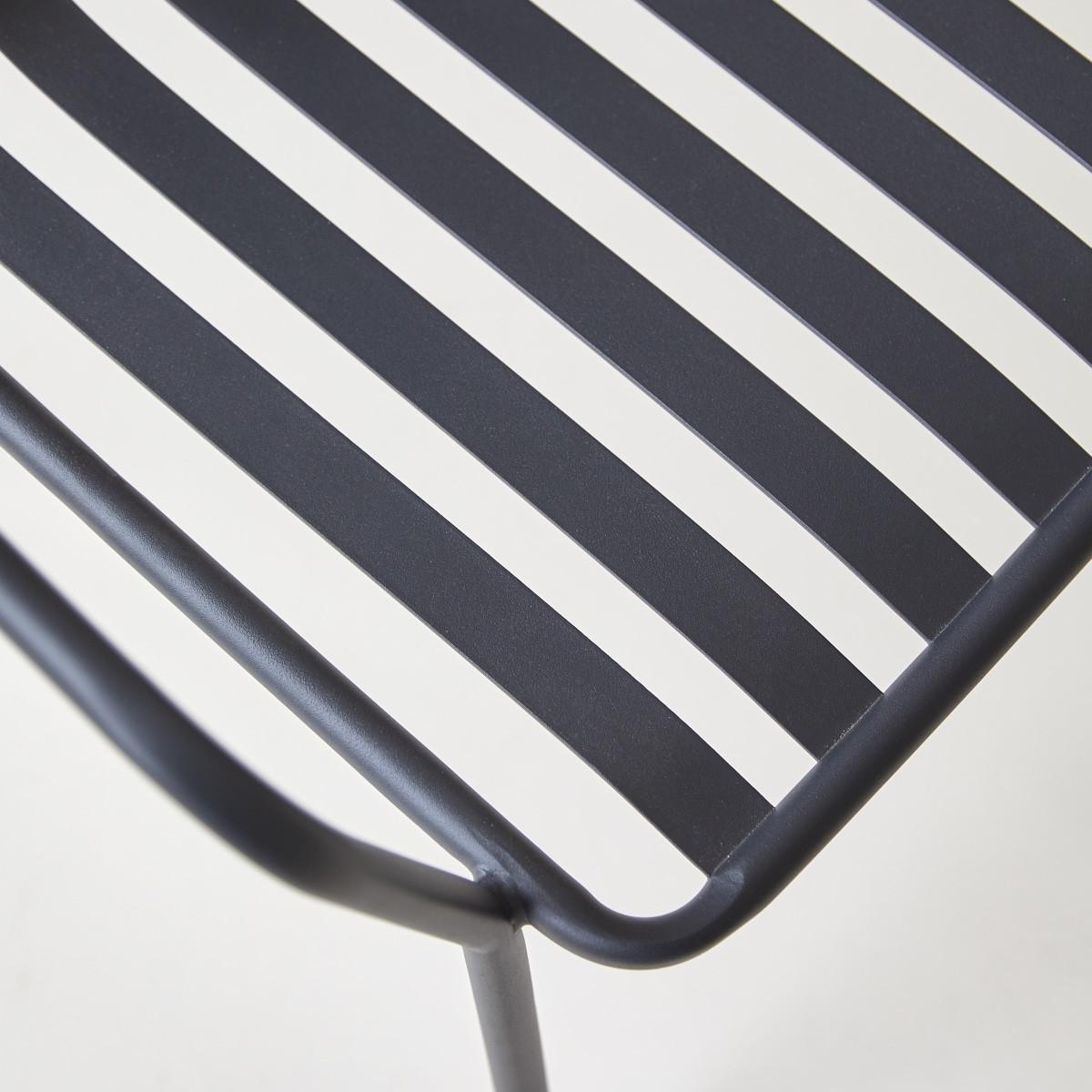 Tikamoon Poltroncina in metallo black Gaby  