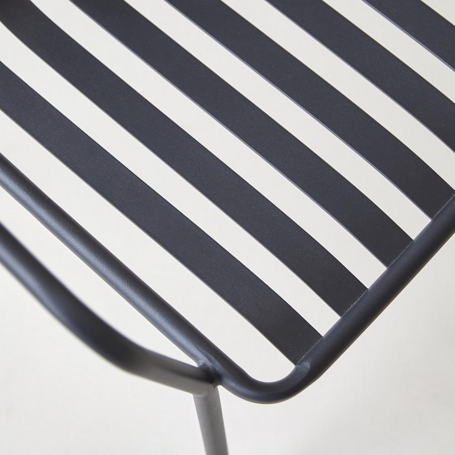 Tikamoon Fauteuil en métal black Gaby  