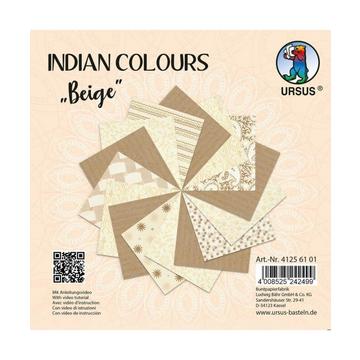 URSUS Indian Colours papier d'art 15 feuilles