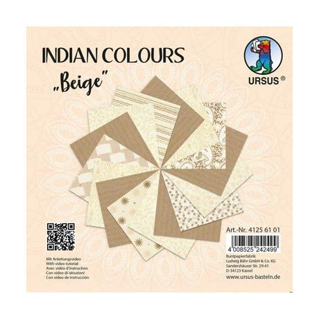 Ursus  URSUS Indian Colours Foglio d'arte 15 fogli 