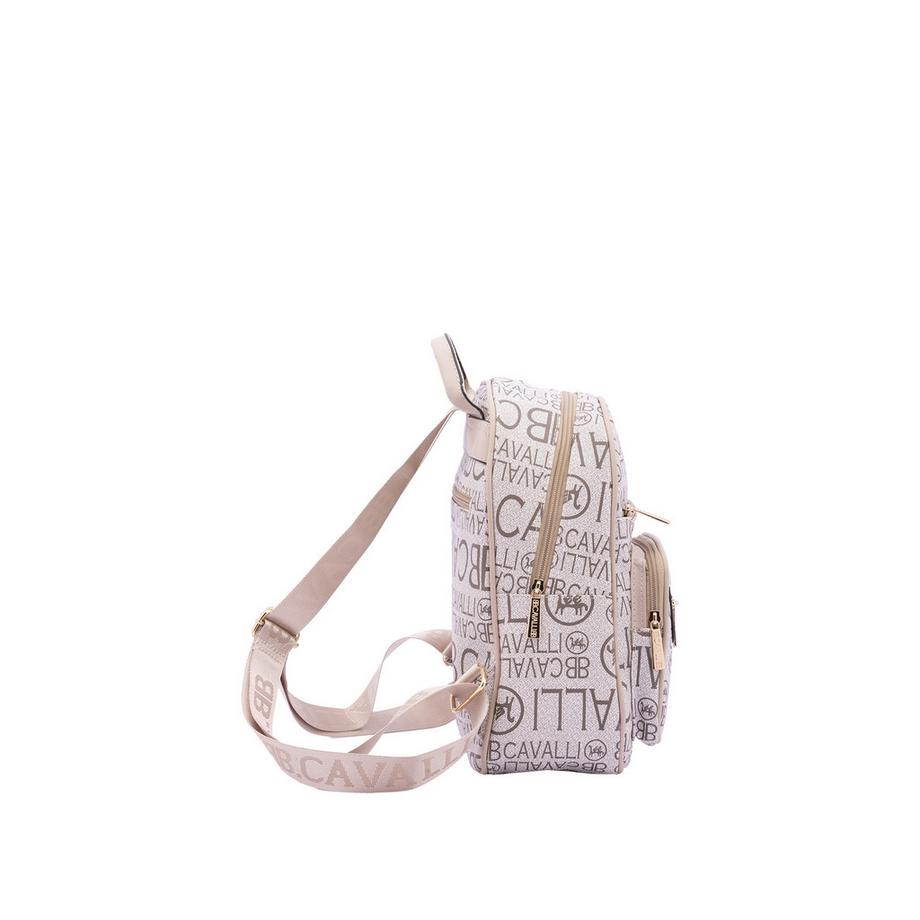 B Cavalli B Logo Print Rucksack  