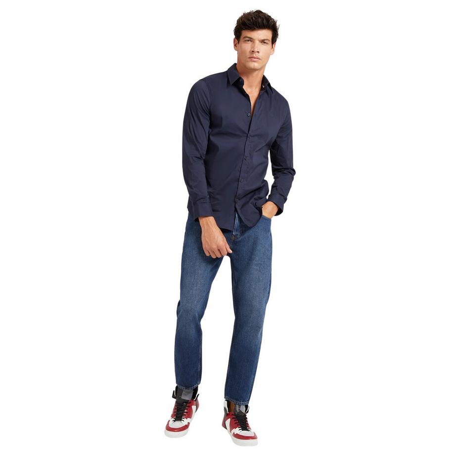 GUESS Sunset Cotone Biologico Camicia Slim Fit  