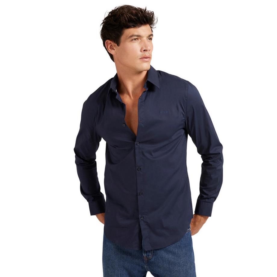 GUESS Sunset Cotone Biologico Camicia Slim Fit  