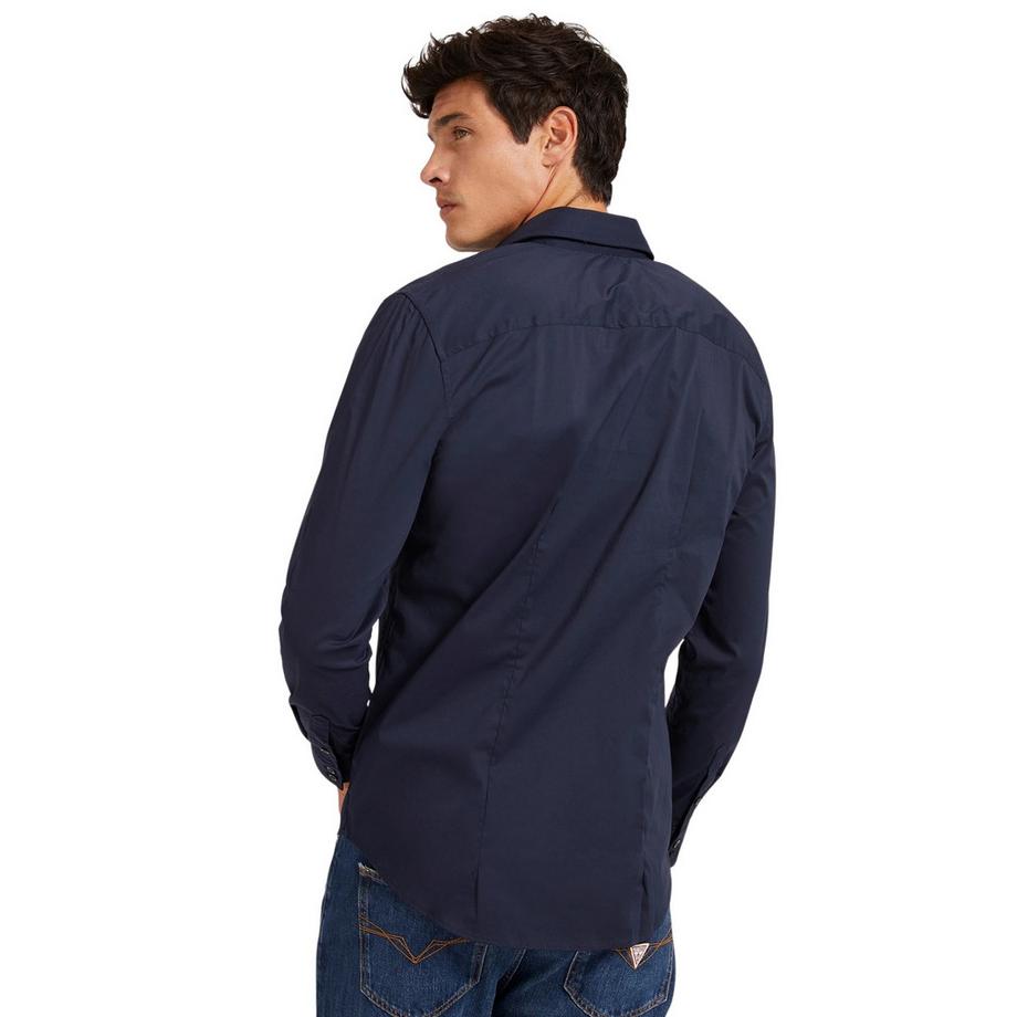 GUESS Sunset Cotone Biologico Camicia Slim Fit  