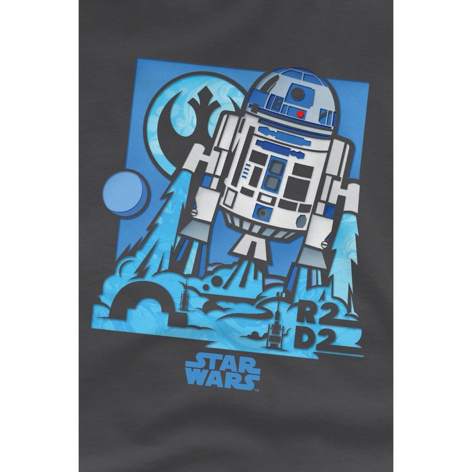STAR WARS  Tshirt motif R2D2 PAPERCUT Enfant 