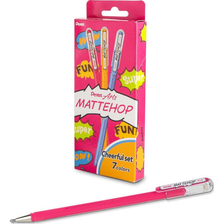 Pentel Stylo gel Mattehop Cheerful  