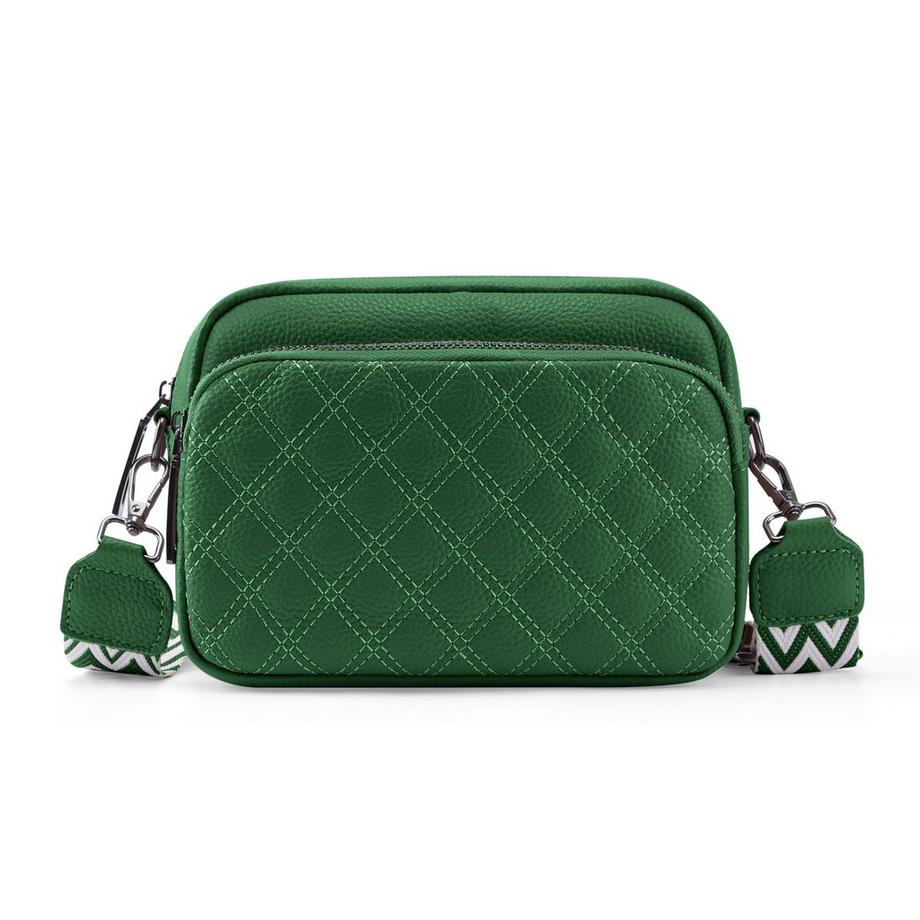 Sac à bandoulière pour téléphone portable , sac à bandoulière en cuir véritable, petits sacs modernes avec large bandoulière et 3 compartiments