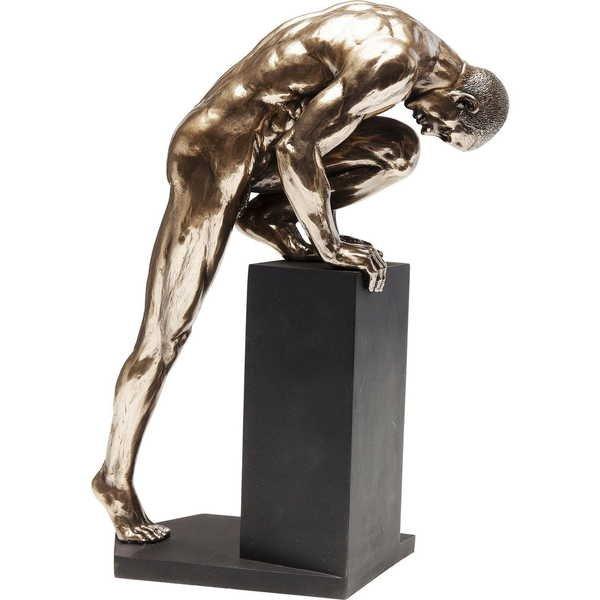 KARE Design Objet déco Stand Homme Nu Bronze 35cm  