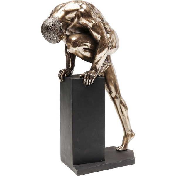 KARE Design Objet déco Stand Homme Nu Bronze 35cm  