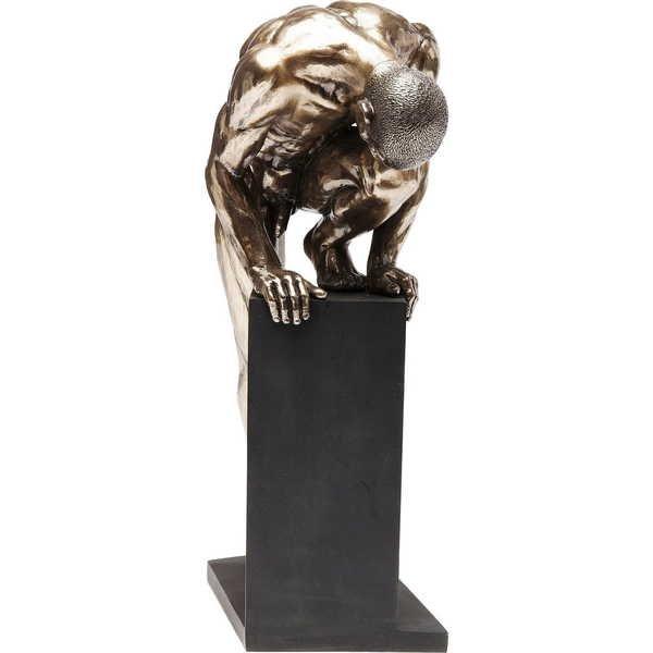 KARE Design Oggetto Deco Nude Man Stand Bronzo 35cm  