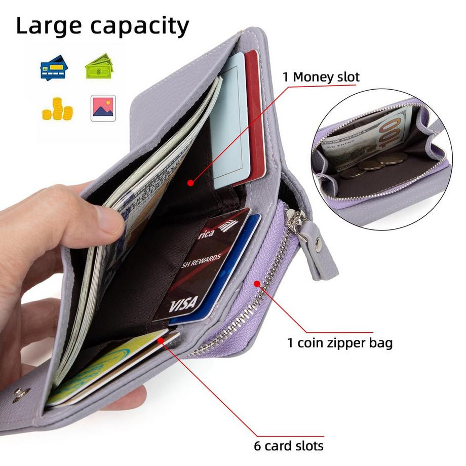 Only-bags.store Kleine Brieftasche aus Leder  