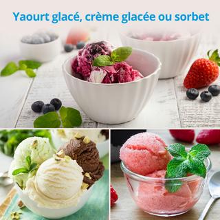 Medion MEDION MD 18387 Gelatiera compressore 1,5 L 150 W Nero, Argento  