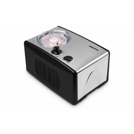 Medion MEDION MD 18387 Gelatiera compressore 1,5 L 150 W Nero, Argento  