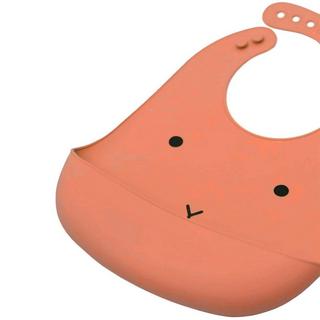 eStore  Bavoir en Silicone, Lapin - Orange 
